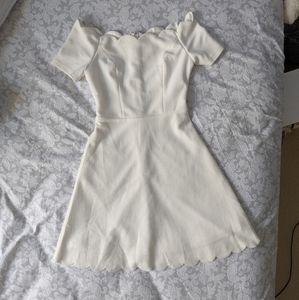 Francesca's scalloped off the shoulder dress